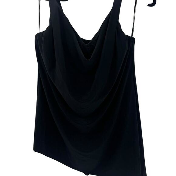 Magicsuit Draped CowlNeck Winnie Tankini Top Adjustable Straps Black Size 8 NWOT - Picture 10 of 11